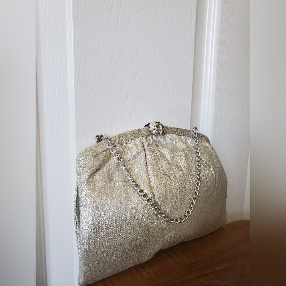 Silver Lamé Handbag